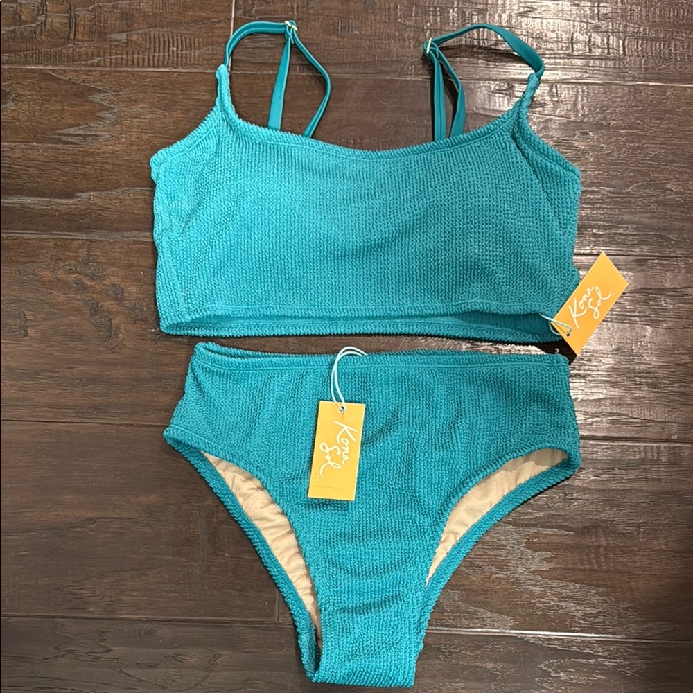 Teal Bikini top